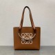 Loewe Small Anagram Tote In Brown Calfskin 