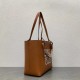 Loewe Small Anagram Tote In Brown Calfskin 