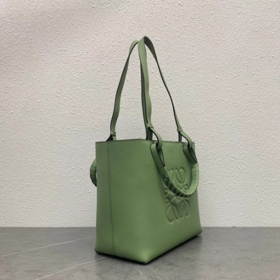 Loewe Small Anagram Tote In Rosemary Classic Calfskin 