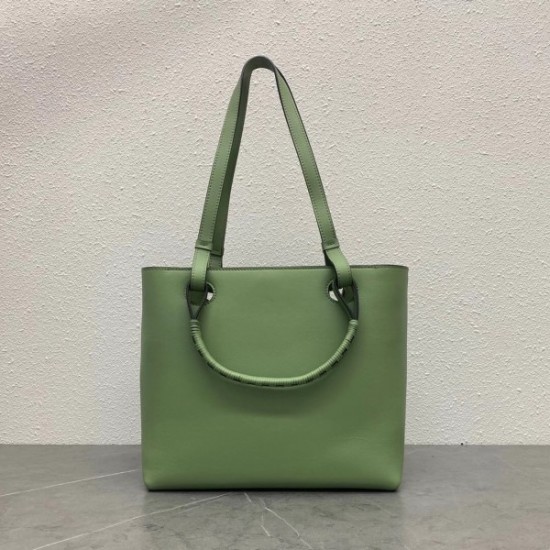 Loewe Small Anagram Tote In Rosemary Classic Calfskin 