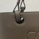 Loewe Small Anagram Tote In Taupe Grained Calfskin