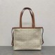 Loewe Small Cushion Tote In Beige Anagram Jacquard