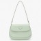 Prada Cleo Flap Bag In Aqua Brushed Leather