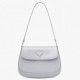 Prada Cleo Flap Bag In Cornflower Blue Brushed Leather