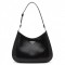 Prada Cleo Shoulder Large Bag In Black Brushed Leather