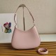 Prada Cleo Shoulder Large Bag In Pink Brushed Leather