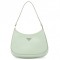 Prada Cleo Small Shoulder Bag In Aqua Brushed Leather