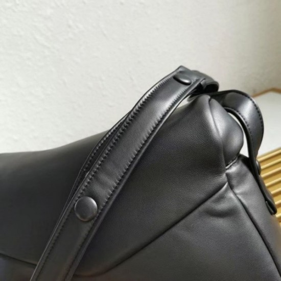 Prada Signaux Bag In Black Padded Nappa Leather