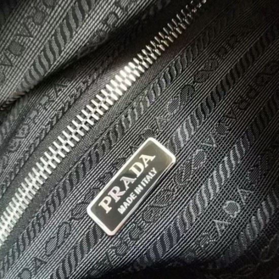 Prada Signaux Bag In Black Padded Nappa Leather