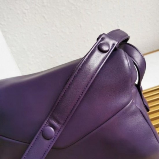 Prada Signaux Bag In Violet Padded Nappa Leather