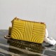 Prada Medium Diagramme Flap Bag In Yellow Calfskin