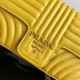 Prada Medium Diagramme Flap Bag In Yellow Calfskin