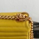 Prada Medium Diagramme Flap Bag In Yellow Calfskin