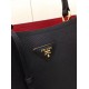 Prada Black Saffiano Leather Double Bag