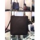 Prada Black Saffiano North South Double Medium Bag