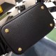 Prada Black Saffiano North South Double Medium Bag