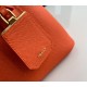 Prada Double Mini Bag In Orange Saffiano Leather