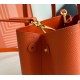 Prada Double Mini Bag In Orange Saffiano Leather