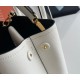 Prada Double Mini Bag In White Saffiano Leather