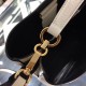 Prada White Saffiano North South Double Medium Bag