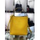 Prada Yellow Saffiano North South Double Medium Bag