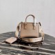 Prada Galleria Micro Bag In Beige Saffiano Leather