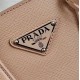 Prada Galleria Micro Bag In Beige Saffiano Leather