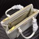 Prada Galleria Small Bag In White Saffiano Leather