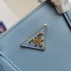 Prada Small Galleria Bag In Celeste Saffiano Leather