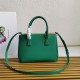 Prada Small Galleria Bag In Mango Saffiano Leather