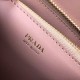 Prada Large Monochrome Bag In Nude Saffiano Leather