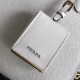 Prada Large Monochrome Bag In White Saffiano Leather