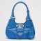 Prada Moon Bag in Blue Padded Nappa Leather