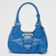 Prada Moon Bag in Blue Padded Nappa Leather