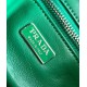 Prada Moon Bag in Green Padded Nappa Leather