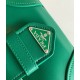 Prada Moon Bag in Green Padded Nappa Leather