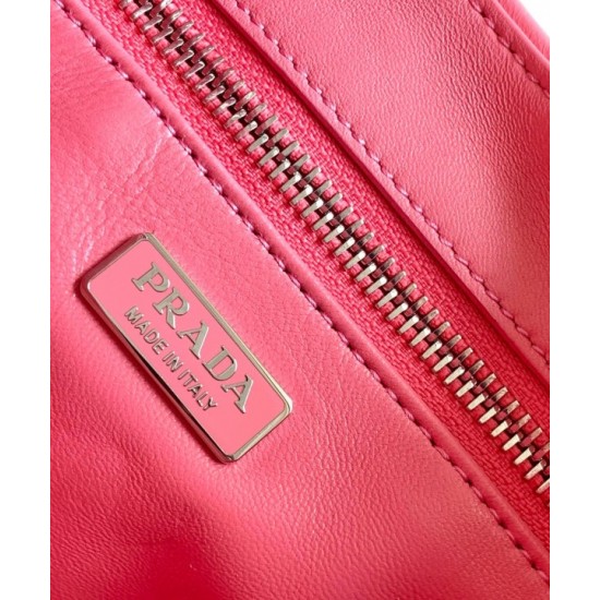 Prada Moon Bag in Pink Padded Nappa Leather