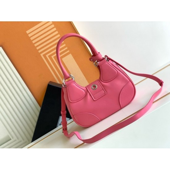 Prada Moon Bag in Pink Padded Nappa Leather