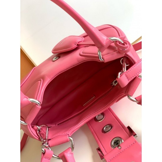 Prada Moon Bag in Pink Padded Nappa Leather