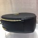 Prada Odette Heart Bag In Black Saffiano Leather