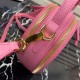 Prada Odette Heart Bag In Pink Saffiano Leather