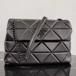 Prada Large Spectrum Bag In Black Nappa Leather