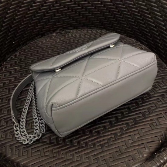 Prada Small Spectrum Bag In Grey Nappa Leather