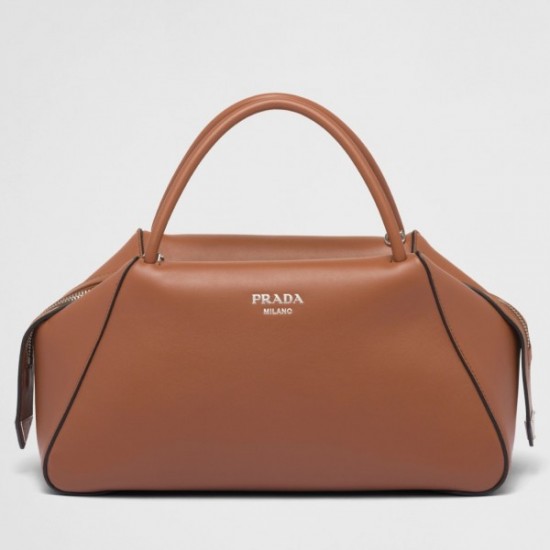 Prada Supernova Medium Handbag In Brown Leather