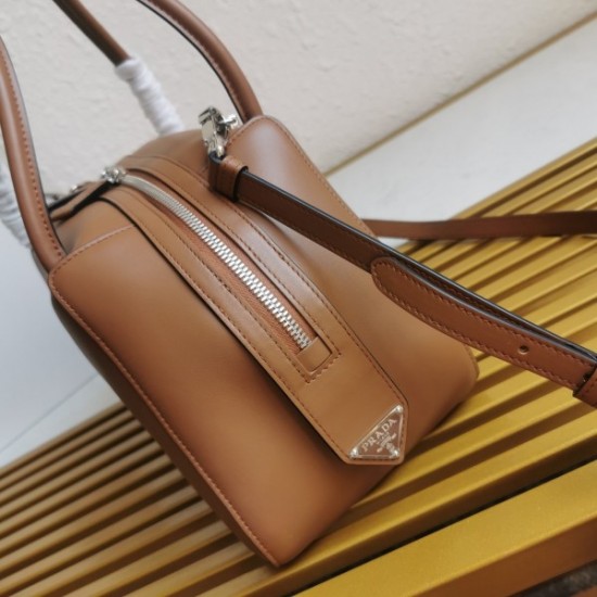 Prada Supernova Medium Handbag In Brown Leather