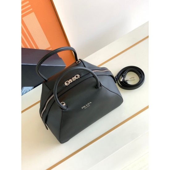 Prada Supernova Small Handbag In Black Leather