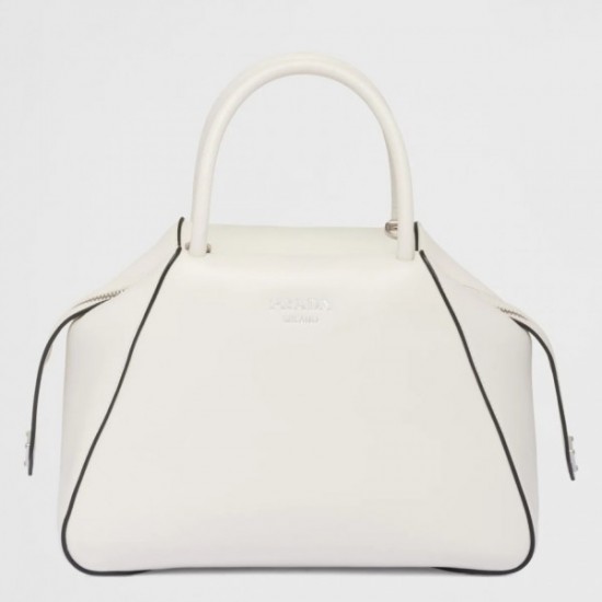 Prada Supernova Small Handbag In White Leather