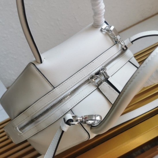 Prada Supernova Small Handbag In White Leather