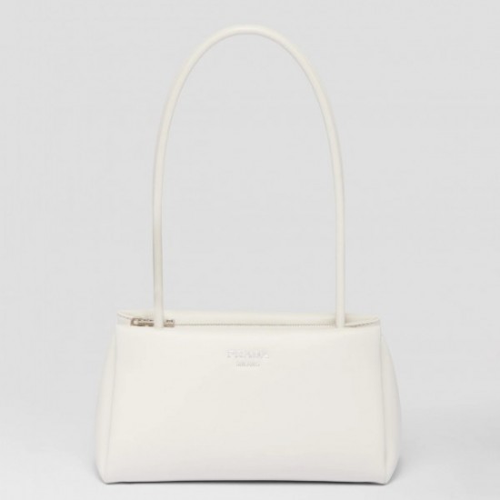 Prada Supernova Small Shoulder Bag In White Leather