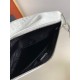 Prada Triangle Shoulder Bag In White Saffiano Leather